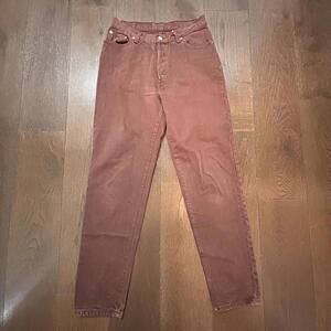 Vintage Women's 501 Levi's Jeans Button Fly Brown Size 13 M 28/30